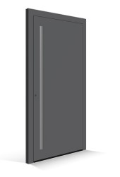 Le Corbusier voordeur - Deurpaneel: gris fonce 31 - Handgreeplijst: gris 31