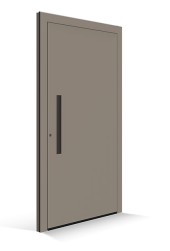 Le Corbusier voordeur - Deurpaneel ombre naturelle moyenne - Handgreeplijst terre dombre brulee