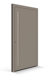 Le Corbusier voordeur - Deurpaneel ombre naturelle moyenne - Greeplijst ombre naturelle claire