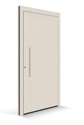 Le Corbusier voordeur - Deurpaneel blanc ivoire - Greeplijst blanc ivoire