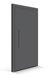 Le Corbusier voordeur - Deurpaneel gris fonce 31 - Handgreeplijst gris fonce 31