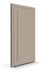 Le Corbusier voordeur - Deurpaneel ombre naturelle claire - Greeplijst ombre naturelle claire