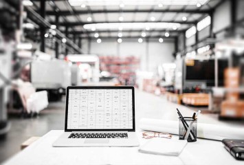 Unternehmenshistorie-Laptop