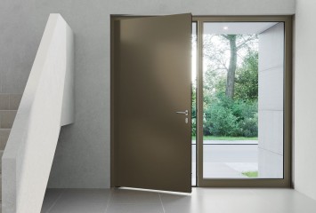 Designvielfalt-Eloxalfarben-Innenansicht Eingang Wohnhaus