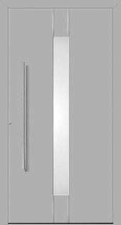 Haustuerfuellung-freigestellte Haustuer geschlossen Adeco Fenja grau