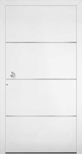 Haustuerfuellung-freigestellte Haustuer geschlossen Adeco Liseo weiss
