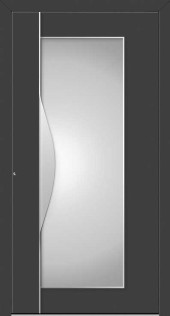 Haustuerfuellung-freigestellte Haustuer geschlossen Adeco Swing mit Glas