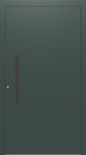 Haustuerfuellung-freigestellte Haustuer geschlossen Le Corbusier schwarz