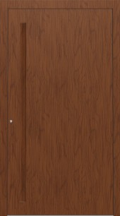 Haustuerfuellung-freigestellte Haustuer geschlossen Holzoptik Kirsche hell