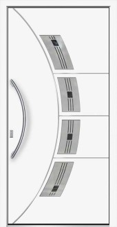 Haustuerfuellung-freigestellte Haustuer geschlossen OBUK Abacus weiss