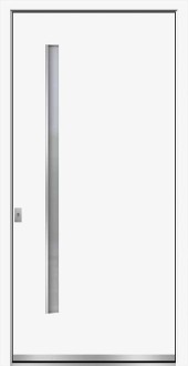 Haustuerfuellung-freigestellte Haustuer geschlossen OBUK Canyon weiss