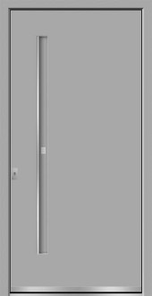 Haustuerfuellung-freigestellte Haustuer geschlossen OBUK Canyon grau