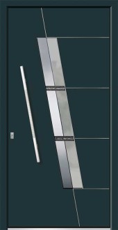 Haustuerfuellung-freigestellte Haustuer geschlossen OBUK Pageno schwarz