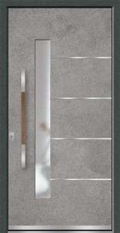 Haustuerfuellung-freigestellte Haustuer geschlossen OBUK Tanis beton