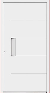 Haustuerfuellung-freigestellte Haustuer geschlossen Le Corbusier Anthrazit