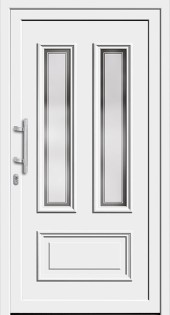 Haustuerfuellung-freigestellte Haustuer geschlossen Le Corbusier Terre d Ombre