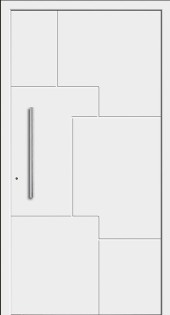 Haustuerfuellung-freigestellte Haustuer geschlossen Le Corbusier ombre naturelle claire