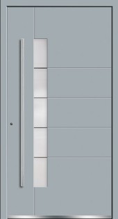 Haustuerfuellung-freigestellte Haustuer geschlossen RAL dunkel grau feinstruktur