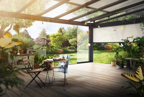 Modernisierung-Wintergarten mit Blick ins Gruene